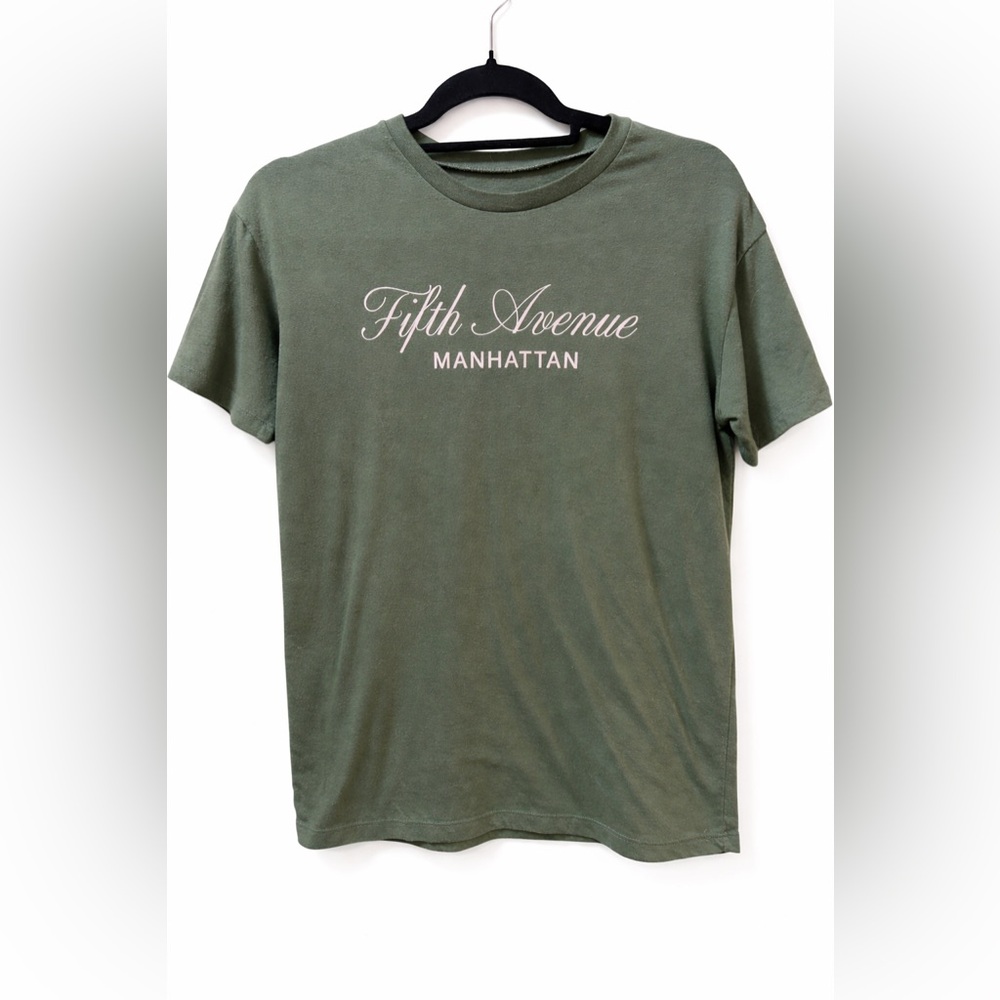 Grayson Threads Fifth Avenue Manhattan Tee - Olive with white lettering